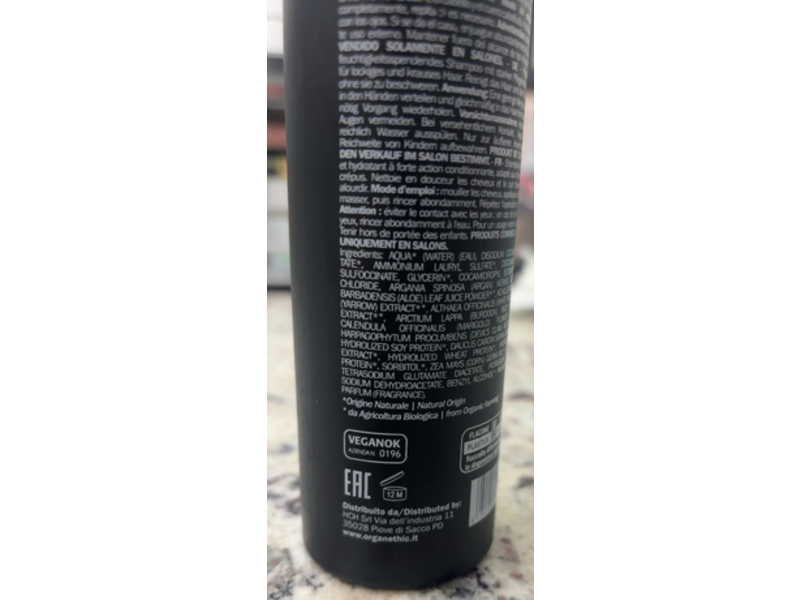 Organethic Pure Care Beauty Shampoo, 6.76 fl oz/200 mL