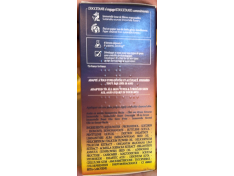 L'Occitane Immortelle Overnight Reset Oil-In-Serum, 1.6 oz