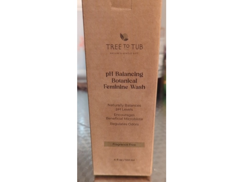 Tree To Tub pH Balancing Botanical Feminine Wash, 4 fl oz/120 mL