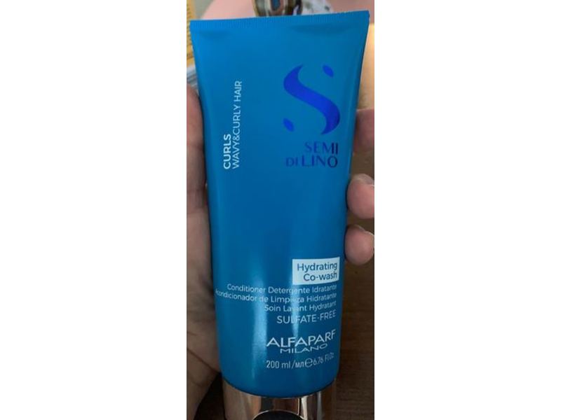 Alfaparf Milano Semi Di Lino Curls Hydrating Co-Wash, 6.76 fl oz/200 mL