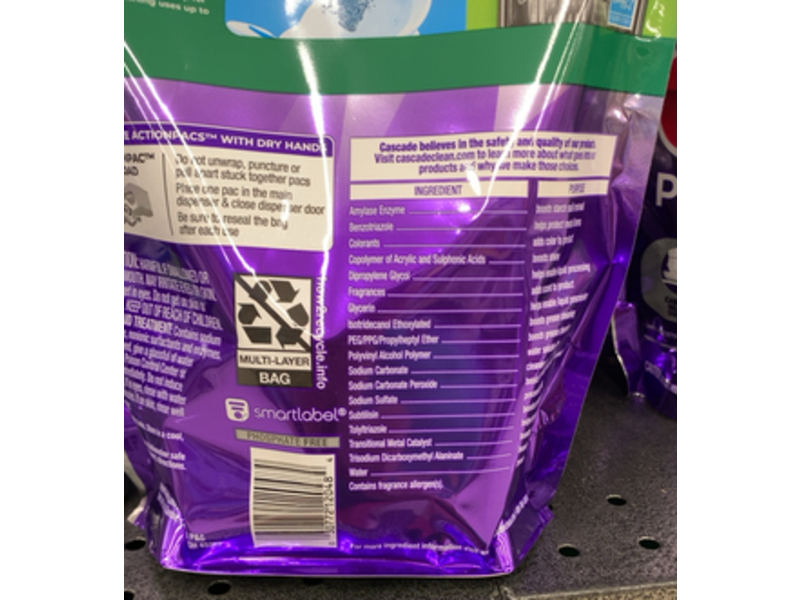 Cascade Platinum Plus ActionPacs, Fresh Scent, 11.4 oz/325 g, 21 Pacs