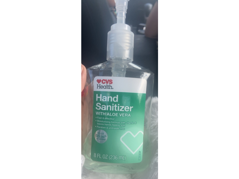 CVS Health Hand Sanitizer, Aloe Vera, 8 fl oz/236 mL