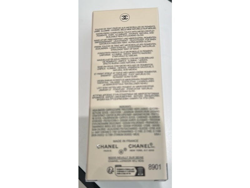 Chanel Les Beiges Water Fresh Complexion Touch Liquid Foundation, B10, 0.7 fl oz/20 mL