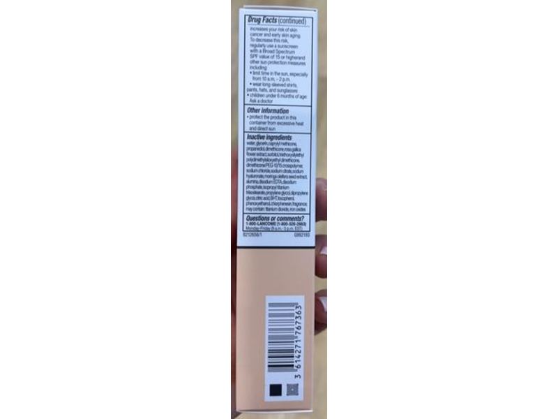 Lancome Skin Feels Good Hydrating Skin Tint, SPF 23, 010C Cool Porcelaine, 1.08 fl oz/32 mL