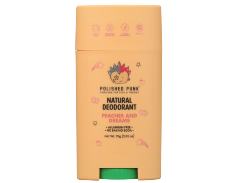 Polished Punk Natural Deodorant, Peaches And Dreams, 2.65 oz/75 g