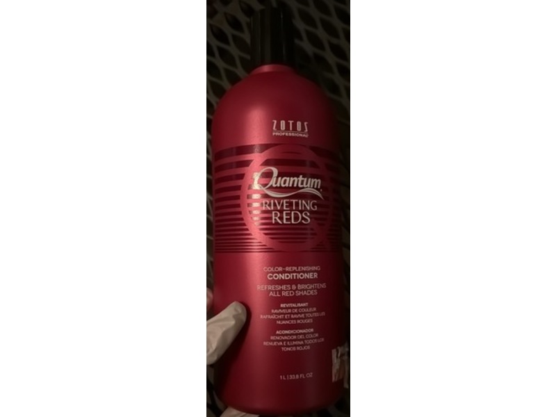Zotos Quantum Riveting Reds Color-Replenishing Conditioner, 33.8 fl oz/1 L
