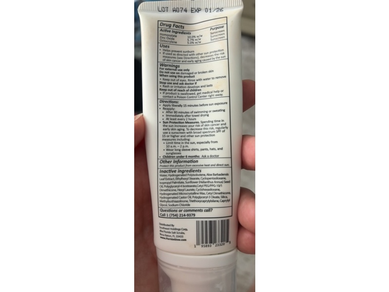 Florida Glow Face Shield Sunscreen, SPF 55, 70 mL