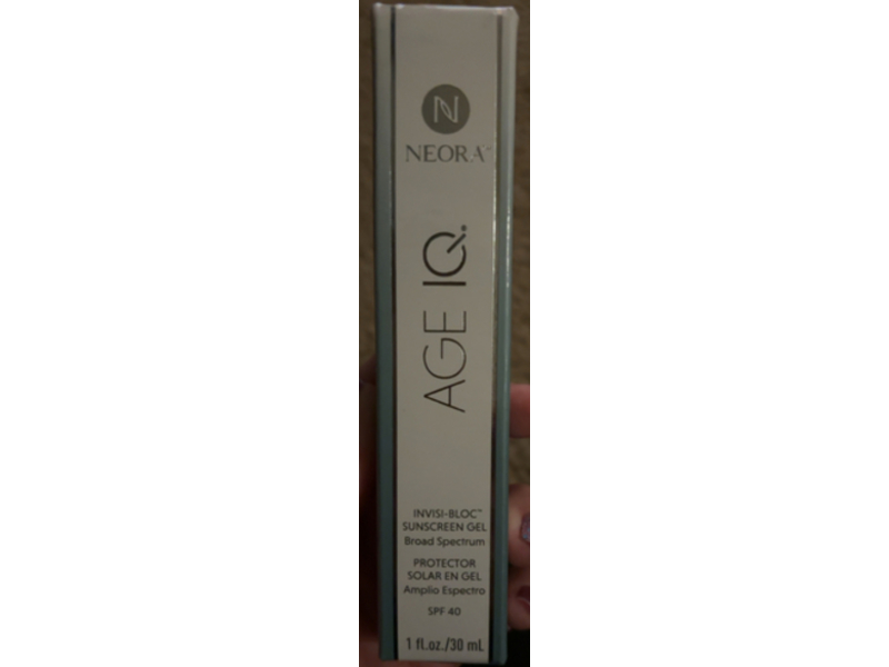 Neora, Age IQ Invisi - Bloc Sunscreen Gel, SPF 40, 1 fl oz/30 mL