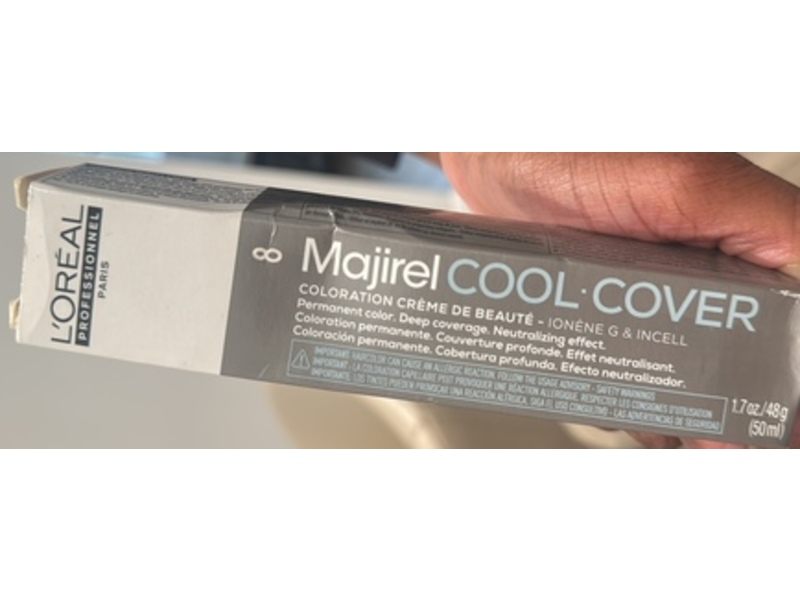 L'Oreal Professionel Paris Majirel Cool Cover Permanent Color, 8/8N, 1.7 oz/48 g