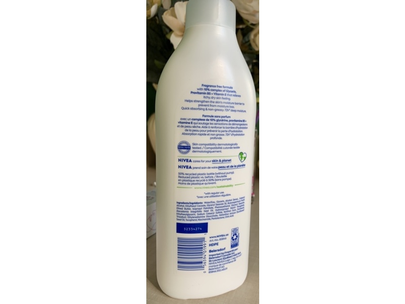Nivea Repair & Care Body Lotion, Sensitive Skin, 500 mL