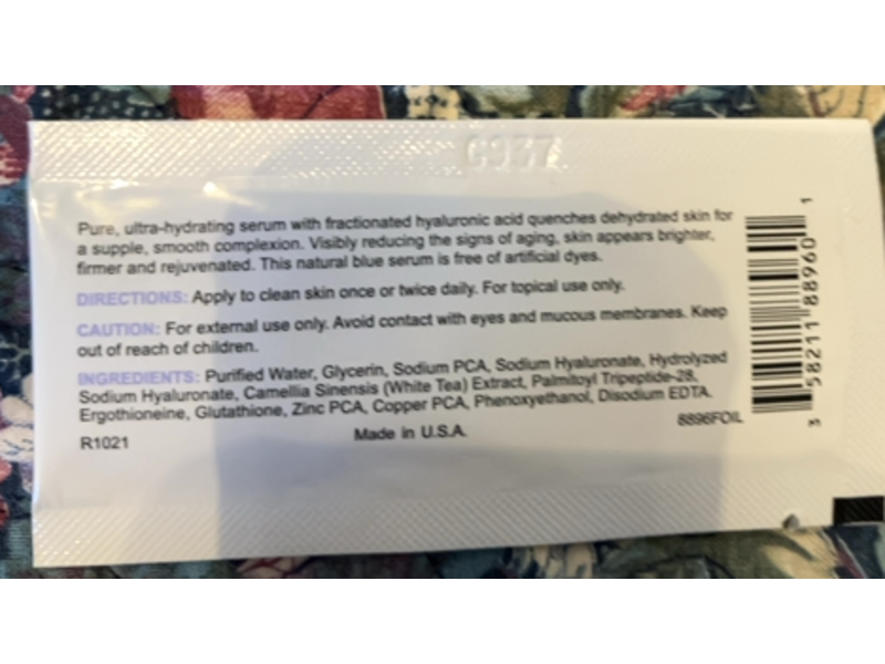 Replenix Anti - Aging Hyaluronic Acid Hydration Serum, 0.07 fl oz/2 mL