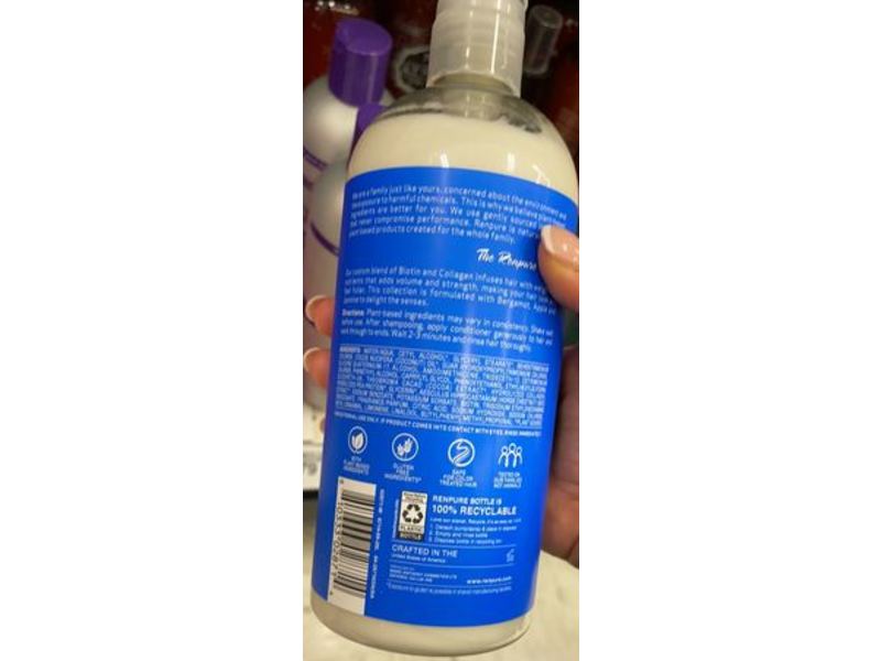 Renpure Refreshing Moisture Conditioner, Biotin & Collagen, 24 fl oz/710 mL