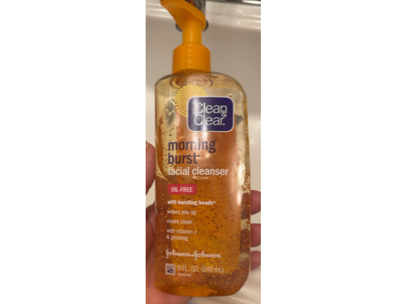 Clean & Clear Morning Burst Facial Cleanser, 8 fl oz/240 mL