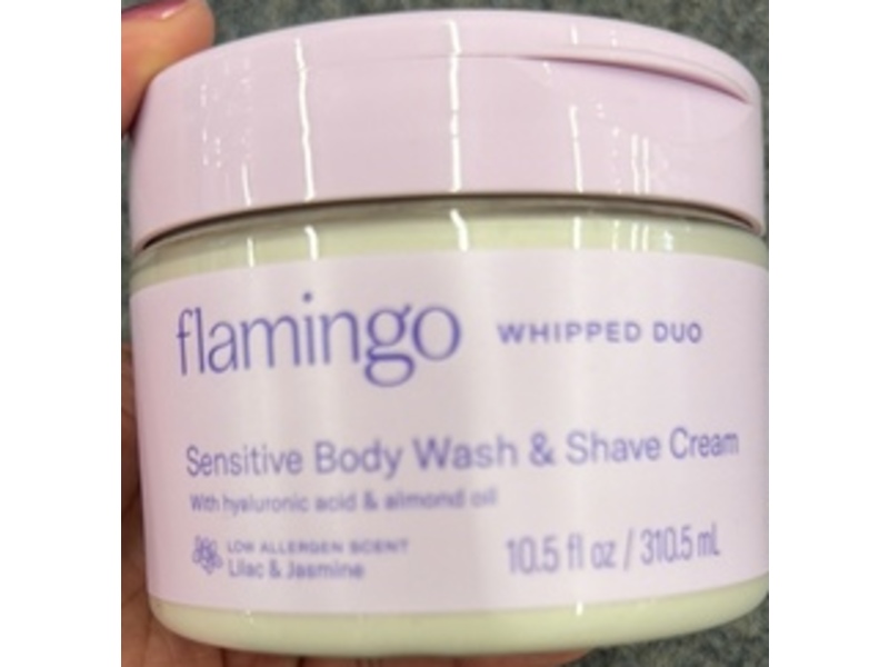 Flamingo Sensitive Body Wash & Shave Clean Duo, Lilac & Jasmine 10.5 fl oz fl oz/310.5 mL, Pack Of 2