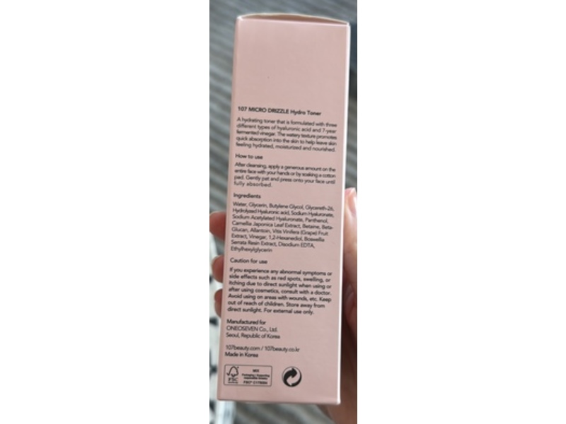 107 Micro Drizzle Hydro Toner, 5.2 fl oz/155 mL