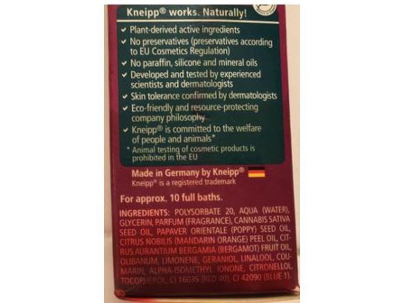 Kneipp Herbal Bath, Pure Bliss, 3.38 fl oz/100 mL