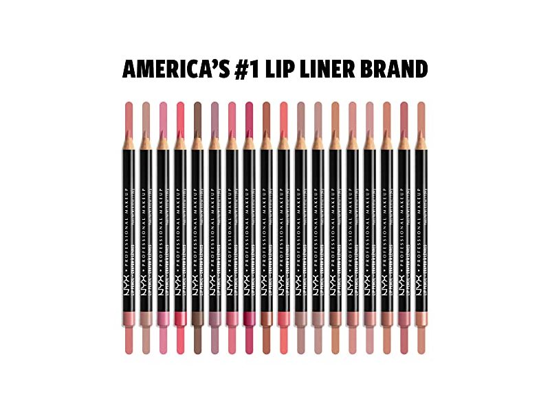 NYX PROFESSIONAL MAKEUP Slim Lip Pencil, Long-Lasting Creamy Lip Liner - Hot Red