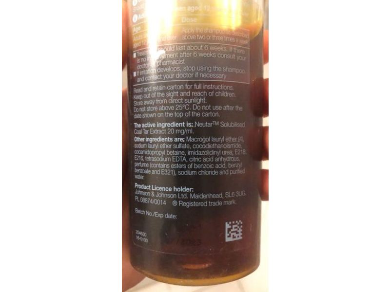 Neutrogena T/Gel Therapeutic Shampoo, Coal Tar Extract, 250 ml
