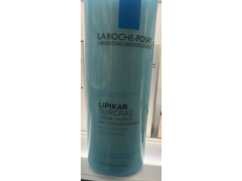 La Roche-Posay Lipikar Surgras Anti-Dryness Cream Wash, 13.52 fl oz/400 mL