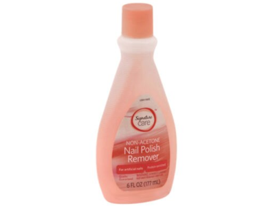 Signature Care Nail Polish Remover, Vitamin E & Panthenol, 6 fl oz/177 mL