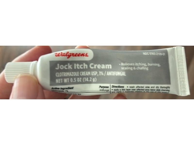 Walgreens Jock Itch Cream, Clotrimazole, 0.5 fl oz/14.2 g