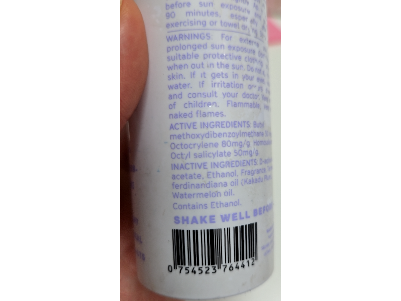 Naked Sundays Glow Body Mist Sunscreen Spray, SPF 50+