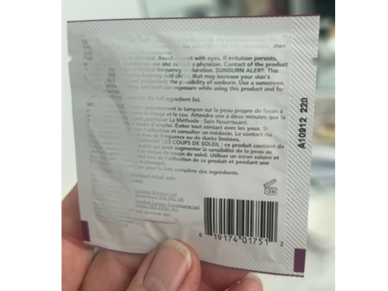 Lancer Gentle Exfoliating Peel Pad, 7% Lactic Acid + Bakuchiol, 45 Count