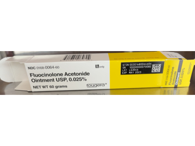 Fluocinolone Acetonide Ointment, 0.025%, 60 g, Fougera (Rx)
