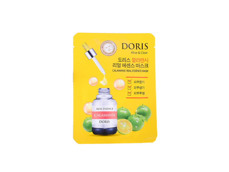 Doris Alive & Clear Calamansi Real Essence Mask, 0.85 fl oz/25 mL