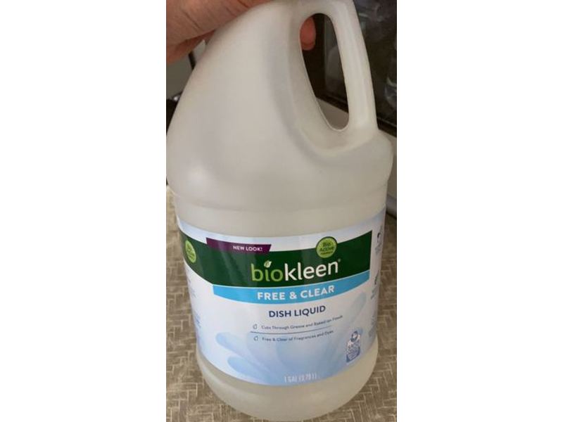 Biokleen Dish Liquid, Free & Clear, 3.79 L