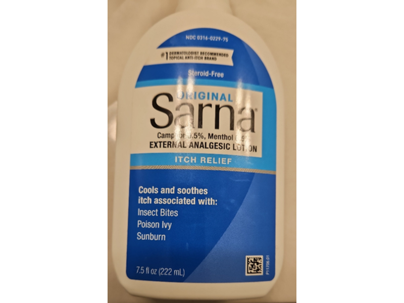 Sarna Original Itch Relief External Analgesic Lotion, 7.5 fl oz/222 mL