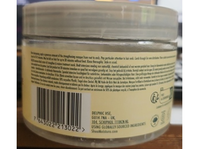 Jamaican Strengthen & Restore Treatment Mask, Shea Butter, Peppermint & Apple Cider Vnegar, 355 mL