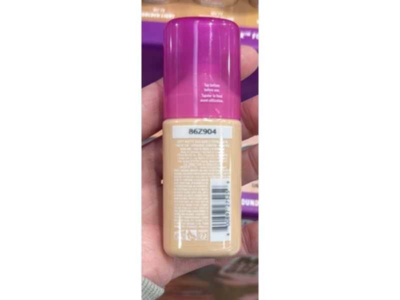 NYX Professional Makeup Make 'Em Wonder Soft Matte Buildable Foundation, 12 Natural, 1.01 fl oz/30 mL