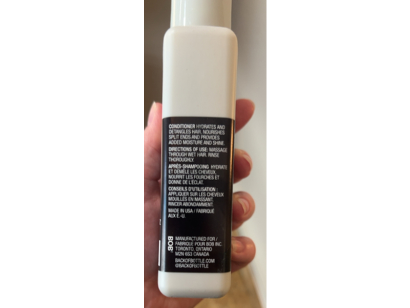 Bob Hi-Hydrating Conditioner, Moringa Seed Extract & Avocado Oil, 6.7 fl oz/200 mL