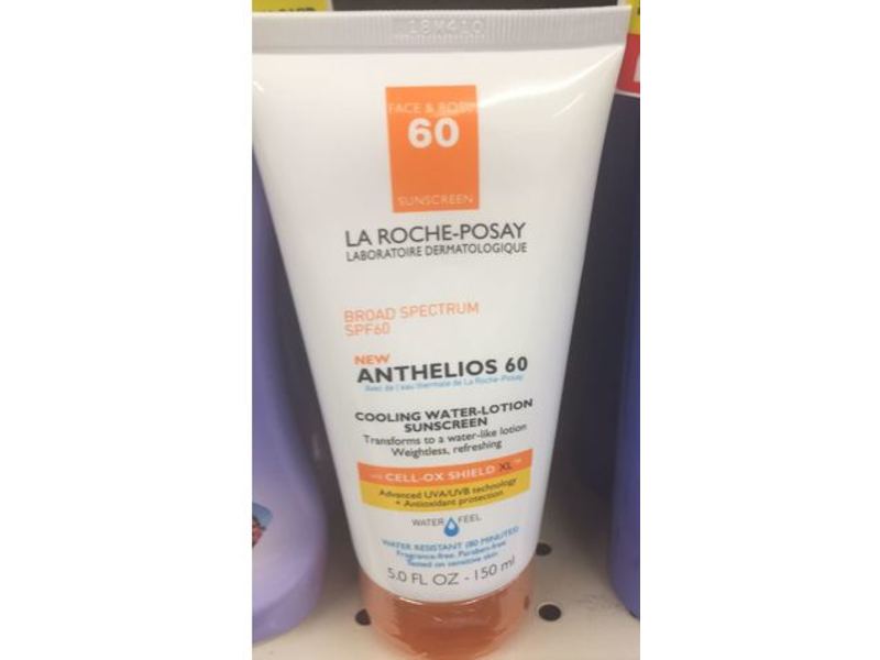 La Roche-Posay Anthelios Cooling Water Sunscreen Lotion, SPF 60, 5.0 oz/150 mL