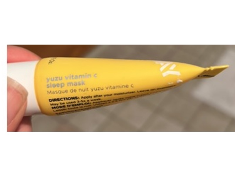 Saturday Skin Yuzu + Vitamin C Sleep Mask, 0.67 fl oz/20 mL