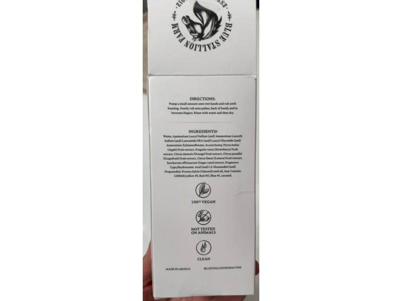 Blue Stallion Jasmine Joy Hand Joy, Jasmine & Mint, 8.45 fl oz/250 mL