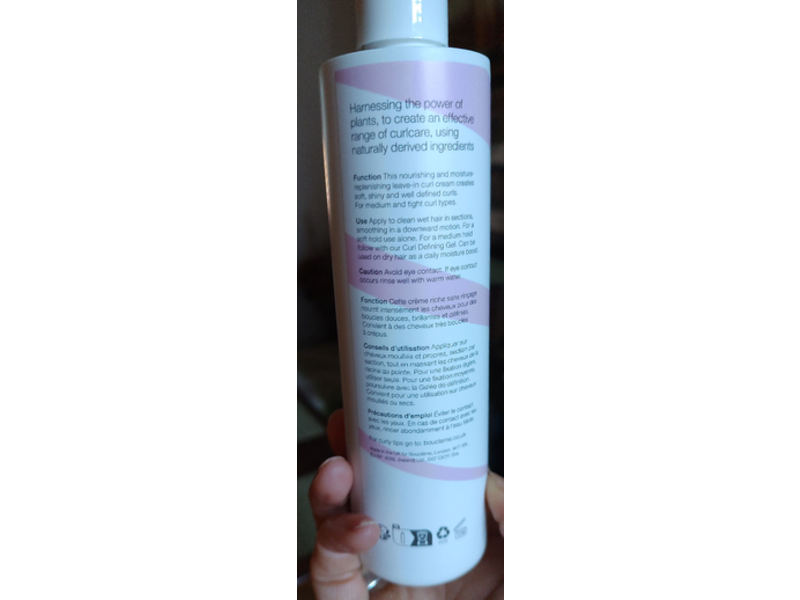 Boucleme Curl Redefined Cream, 10.1 fl oz/300 mL