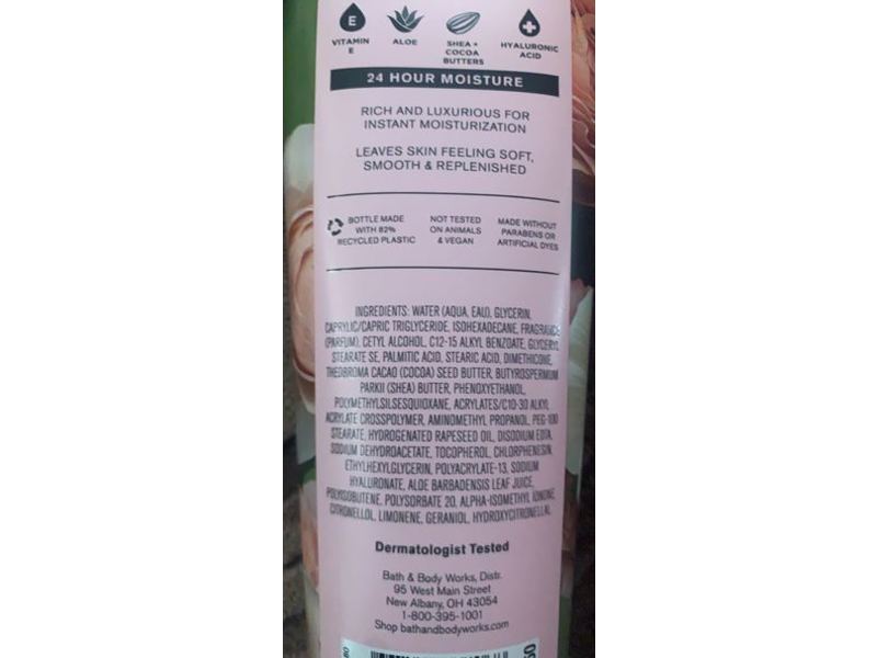 Bath & Body Works Ultimate Hydration Body Cream, Rose, Shea Butter, 8 oz/226 g