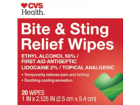 Cvs Health Bite & Sting Relief Wipes, 20 Wipes - thumbnail 1