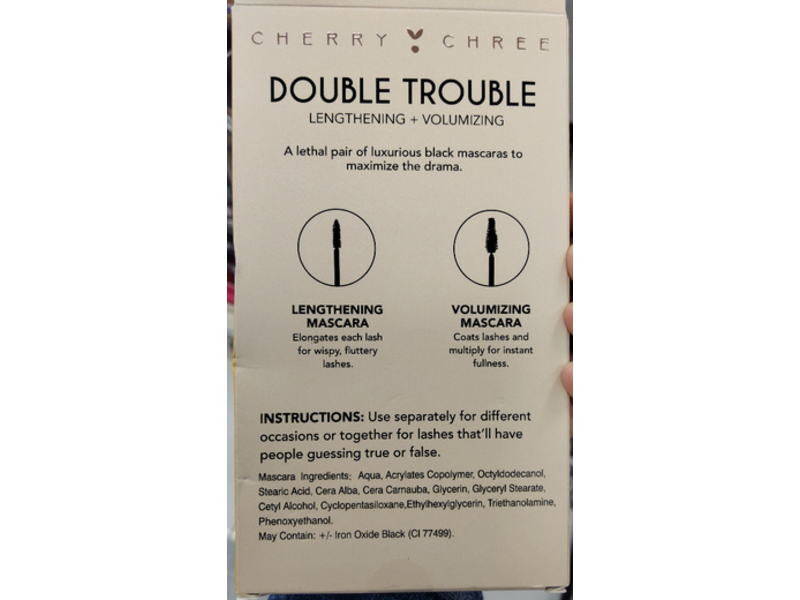 Cherry Chree Double Trouble Ultimate Mascara, Black