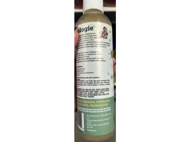 Melanologie Nourishing Skin & Hair Cleanser, Oatmeal & Aloe, 8 fl oz/236 mL
