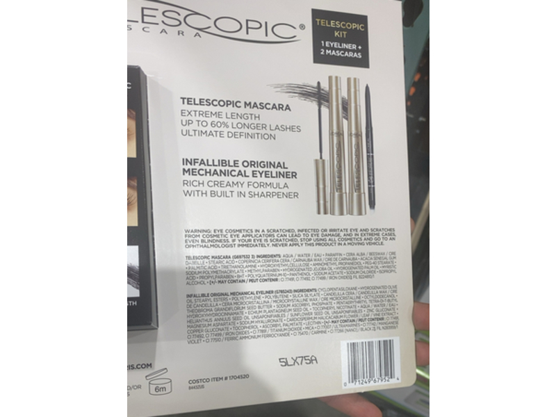 L'oreal paris Telescopic mascara Kit, Black,