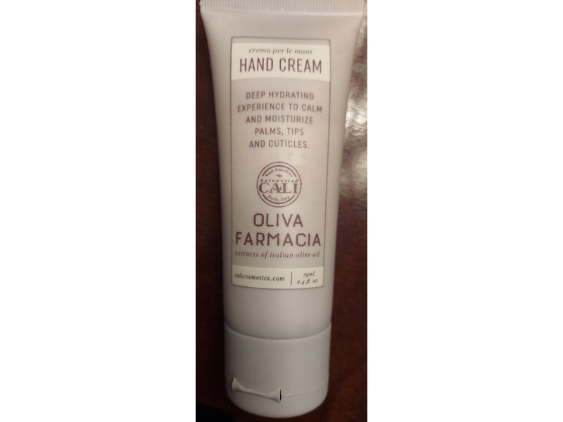 Oliva Farmacia Hand Cream, 2.4 fl oz/74 mL