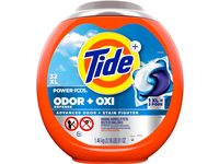 Tide Power Odor Defense + Oxi Laundry Detergent Pods, 51 oz/1.46 kg, 32 XL Pacs - thumbnail 1