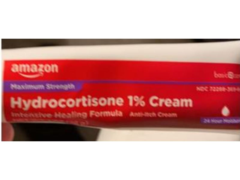 Amazon Basic Care Hydrocortisone Anti-Itch Cream, 1%, 1 oz/28 g