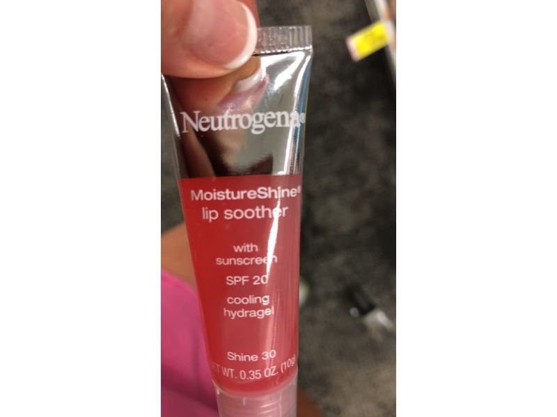 Neutrogena Cosmetics Moisture Shine Lip Soother, Shine, .35 oz
