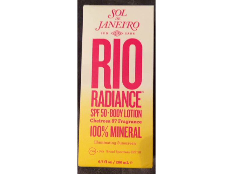 Sol de Janeiro Rio Radiance Body Lotion Illuminating Sunscreen, SPF 50, 6.7 fl oz/200 mL