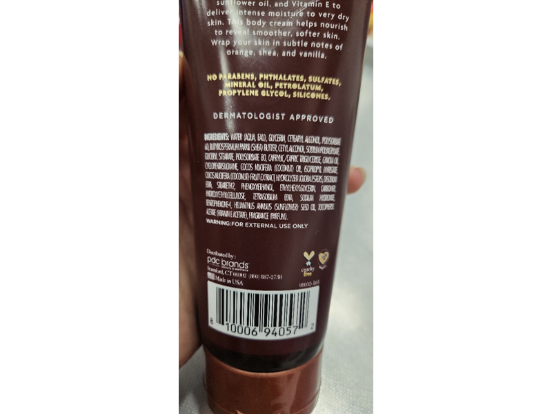 Cantu Skin Therapy Nourshing Body Cream, Shea Butter, 8.5 oz/240 g