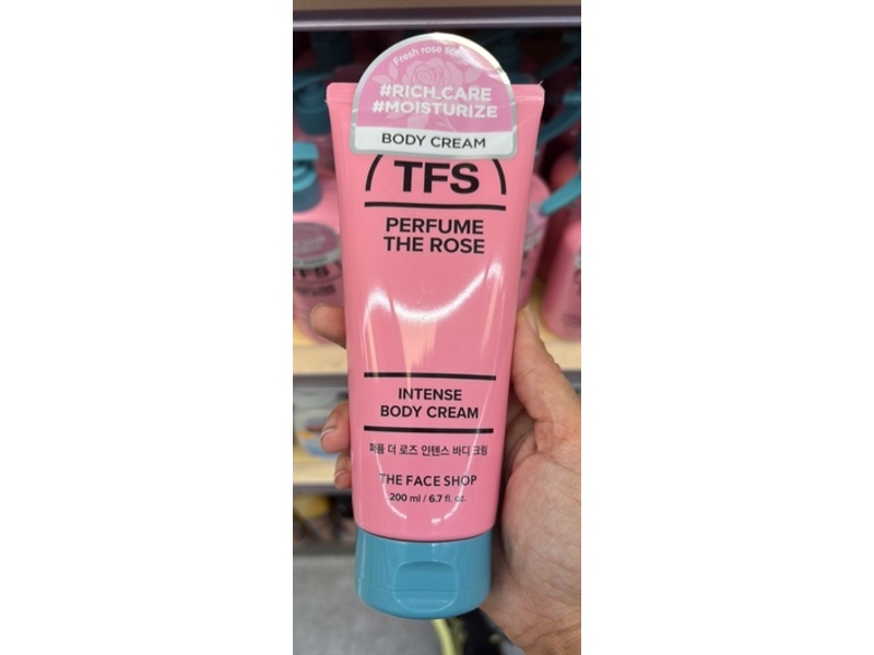 The Face Shop Perfume Intense Body Cream, The Rose, 6.7 fl oz/200 mL